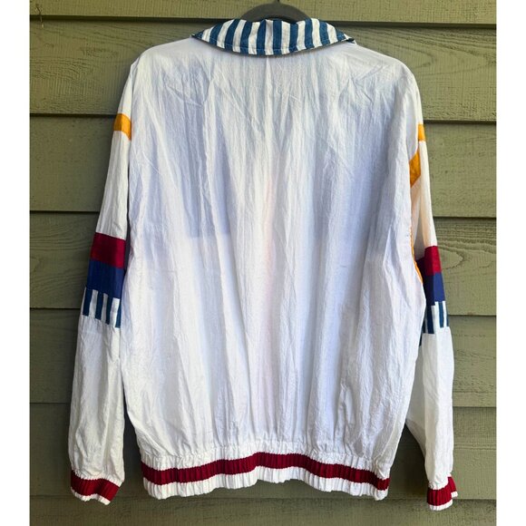 Vintage 80s Unisex Colorblock Windbreaker Jacket 🌈 Misty Valley Sport M - Picture 6 of 9